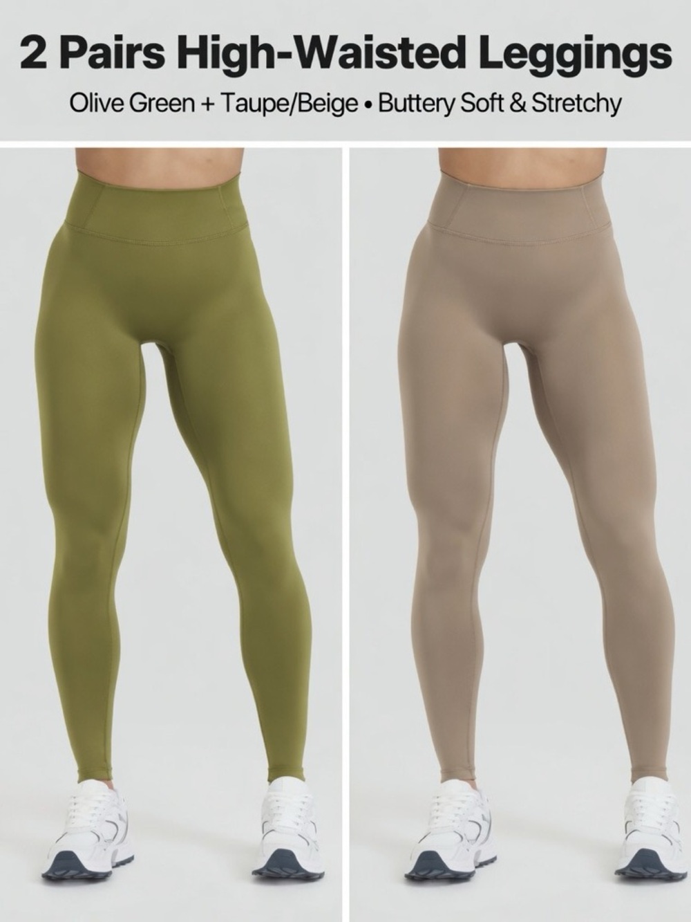 2 High-Waisted timeless Leggings